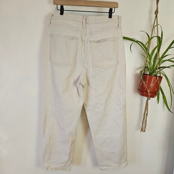 Universal Thread Vintage Straight High Waist‎ Jeans 14 Ivory Denim - Picture 5 of 9